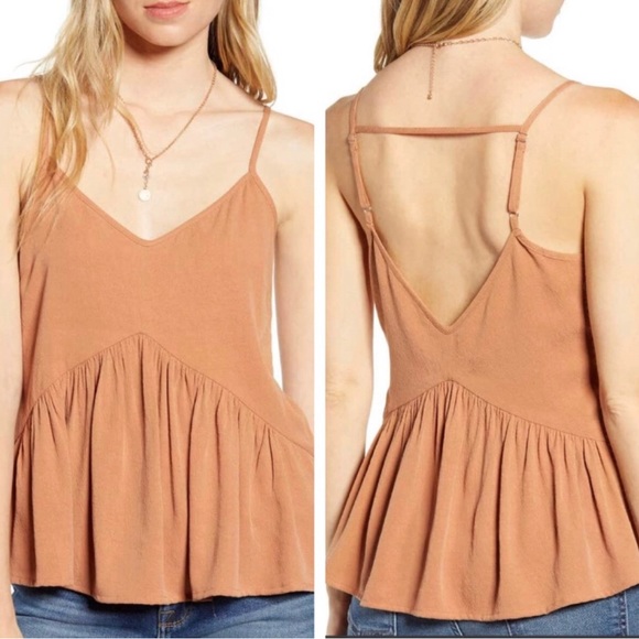 The Odells Anthropologie Annis Cutout Back Camisole S - Picture 1 of 8